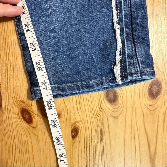 AG Adriano Goldschmied Tuxedo Stripe Ex Boyfriend Slouchy Slim Jeans Women’s 27 - Picture 13 of 13